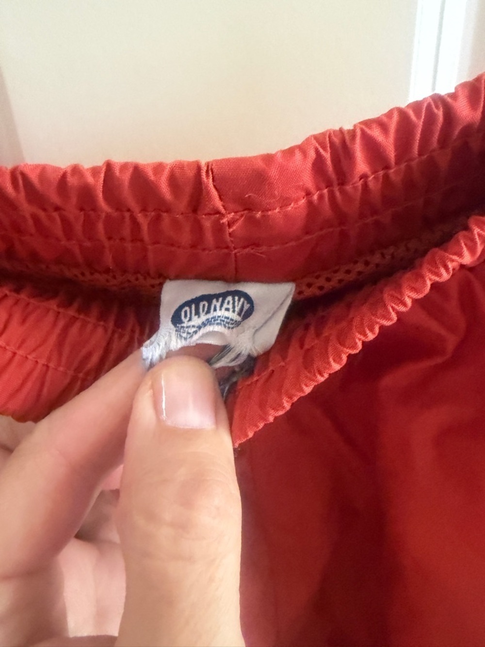 Old Navy orange Cargo Parachute Pants. Waist stretches to 28/29” Mesh lined - Picture 5 of 8